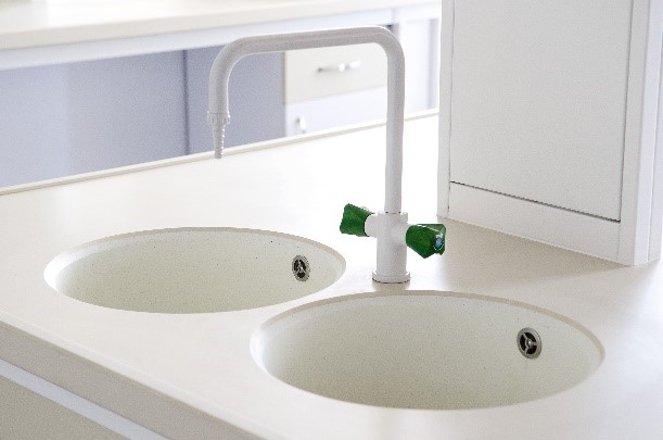 Laboratory sink and cup sink