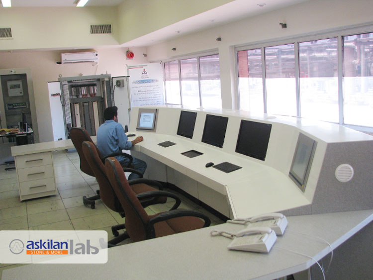 Console of control room of Masjed Soleiman refinery